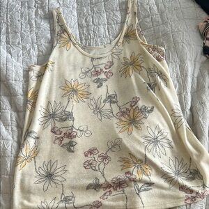 Maurices Cream Relaxed Tank Top